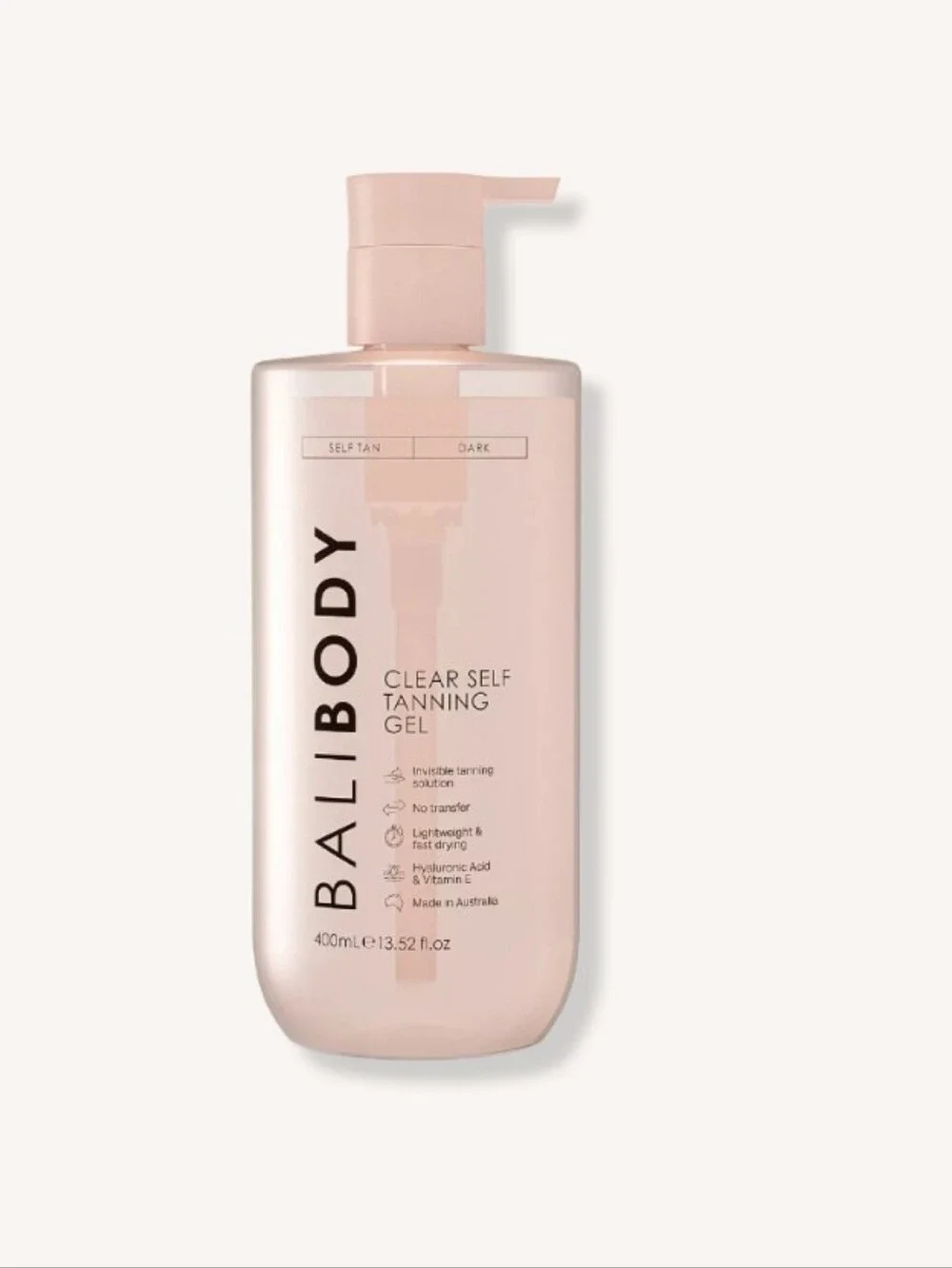 Bali Body Clear Self Tanning Gel - Blush Pink Bottle/Sealed